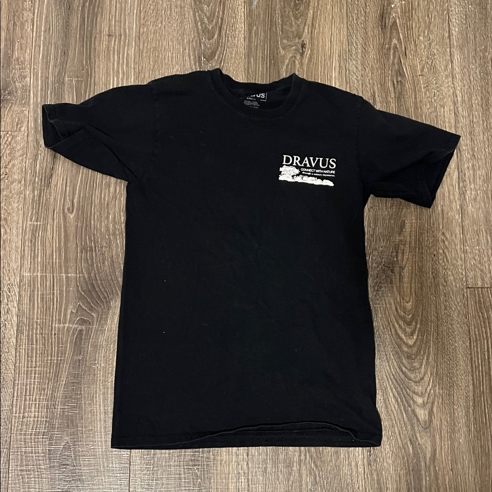 Black Men's T-Shirt forest bathing size small l